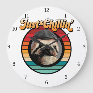 Chillin’ Sloth Grote Klok
