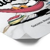 Chillin' sur le chemin du succès Poster de manchot (Coin)