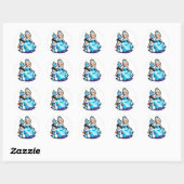 Chillin’ with Elsa on My Birthday! Ronde Sticker (Vel)