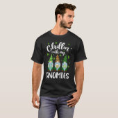 Chillin With My Gnomies St Patrick Day Gnomes Leop T-shirt (Voorkant volledig)