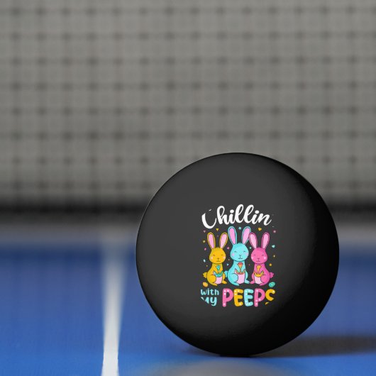 Chillin With My Peeps, Funny Easter Bunny Pingpongballen (Net)