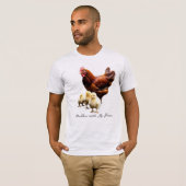 "Chillin' with my peeps" Hen with Chicks T-shirt (Devant entier)