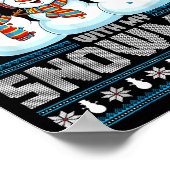 Chillin' With My Snowmies Funny Xmas Snowman Chris Poster (Hoek)