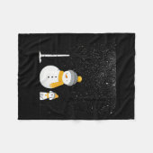 Chillin' With My Snowmies Kerst Frosty Snowman Fleece Deken (Voorkant (Horizontaal))