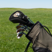 Chilling Beagle met Bubblegum Schattige Funny Dog Golfheadcover (Insitu)