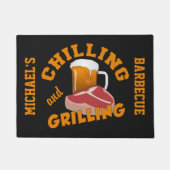Chilling & grilling, aangepaste deurmat (Voorkant)