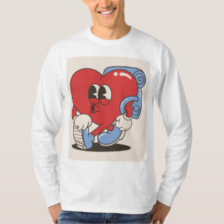 Chilling Heart Design T-shirt met lange mouwen