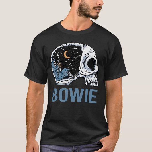 Chilling Skeleton - Bowie T-shirt (Voorkant)