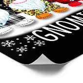 Chilling With My Gnomies Funny Group Of Gnomes Chr Poster (Hoek)