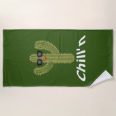 Chill'n Cactus Design - Serviette de plage (Devant)