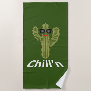 Chill'n Cactus Design - Serviette de plage