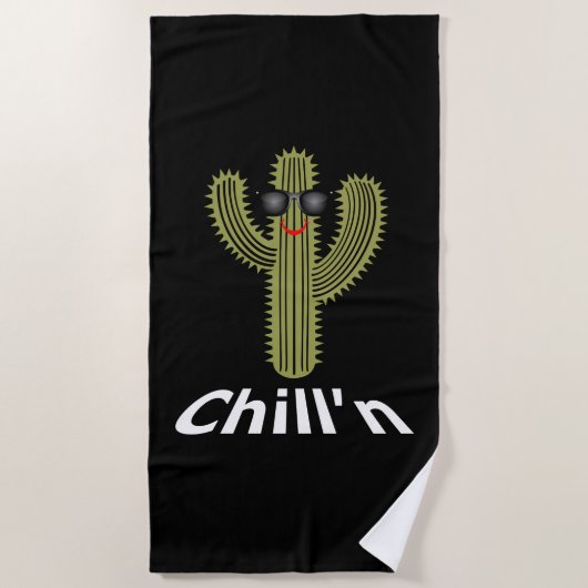 Chill'n Cactus Design - Serviette de plage (Devant)