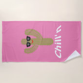 Chill'n Cactus Design - Serviette de plage (Devant)