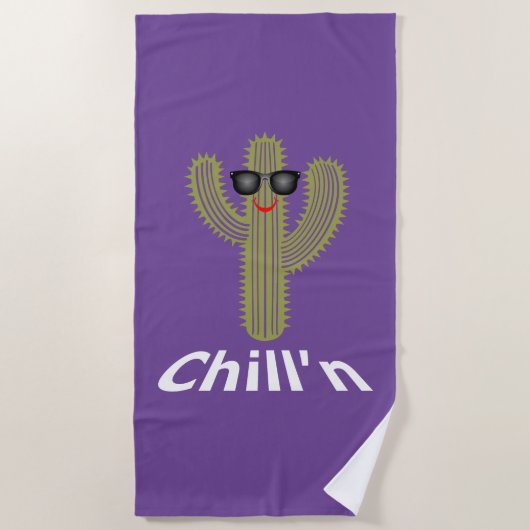 Chill'n Cactus Design - Serviette de plage (Devant)