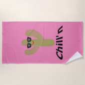 Chill'n Cactus Design - Serviette de plage (Devant)