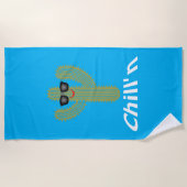 Chill'n Cactus Design - Serviette de plage (Devant)
