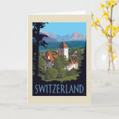 Chillon Castle | Zwitserland Kaart (Gele Bloem)