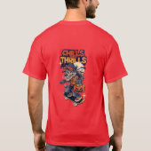 Chills and Thrills Halloween Werewolf Skateboard T-shirt (Achterkant)