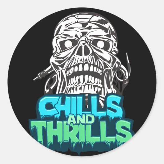Chills & Thrills Skull Graphisme autocollants Hall (Devant)