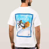 Chilly D Penguin - snowboarding T-shirt (Achterkant)