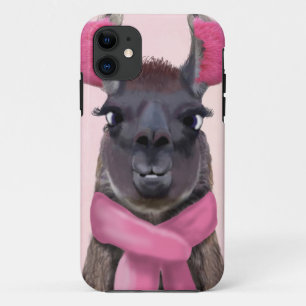Chilly Llama Pink iPhone 11 Hoesje