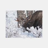 Chilly Moose Fleece Deken (Voorkant (Horizontaal))