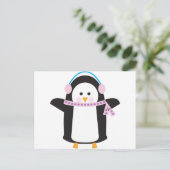 Chilly Penguin Briefkaart (Staand voorkant)