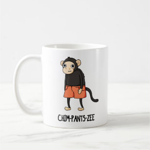 Chim-Pants-Zee Funny Chimpanzee Monkey Pun Koffiemok