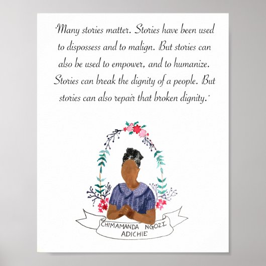 Chimamanda Ngozi Adichie Poster (Voorkant)