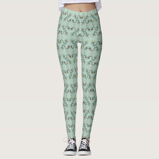 Chimera - Leggings de cheval de mer Peacock (Devant)