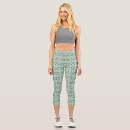 Chimera - Peacock Seahorse High Waisted Capris
