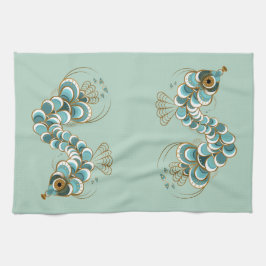 Chimera - Peacock Seahorse Kitchen Towel Theedoek