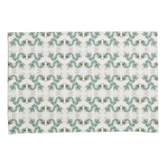 Chimera - Peacock Seahorse Pillowcases (2 grootten Kussensloop (Voorkant-Rechts)