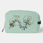 Chimera - Peacock Seahorse Pistachio Sac de toilet (Verso)