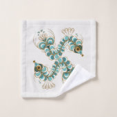 Chimera - Peacock Seahorse Serviette Ensemble (Gant de toilette)