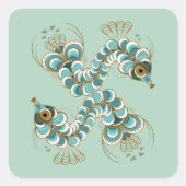 Chimera - Peacock Seahorse Sticker (Voorkant)