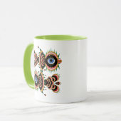 Chimera - Poisson Oiseau Mug vert clair (Devant gauche)