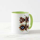 Chimera - Poisson Oiseau Mug vert clair (Devant droit)