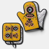 Chimera - Visvogel Ovenwant & Pannenlap Set (Voorkant / Achterkant)