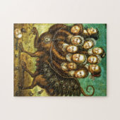 Chimera Winged Creature Early 18th Century Monster Legpuzzel (Horizontaal)