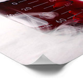 Chimie Bécher rouge Liquide, affiche de fumée (Coin)