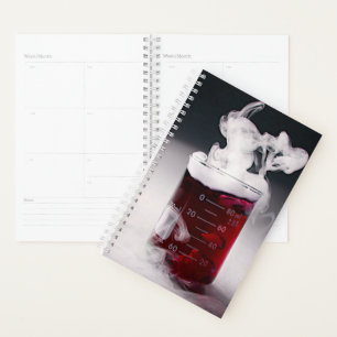Chimie Bécher rouge Liquide, Planificateur de fumé