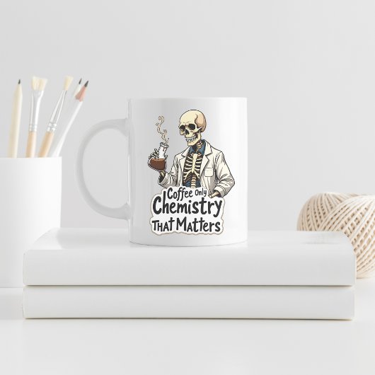Chimie du café Squelette Mug