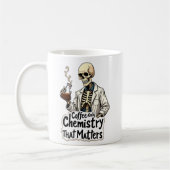 Chimie du café Squelette Mug (Gauche)