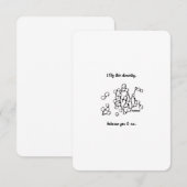 Chimie Entre Nous, Je T'Aime - Carte Plat (Devant / Derrière)