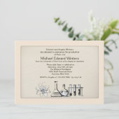 Chimie Grand Graduation Invitation (Debout devant)