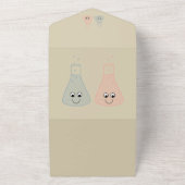 Chimie mignonne tout en un mariage Invitation (Dehors)