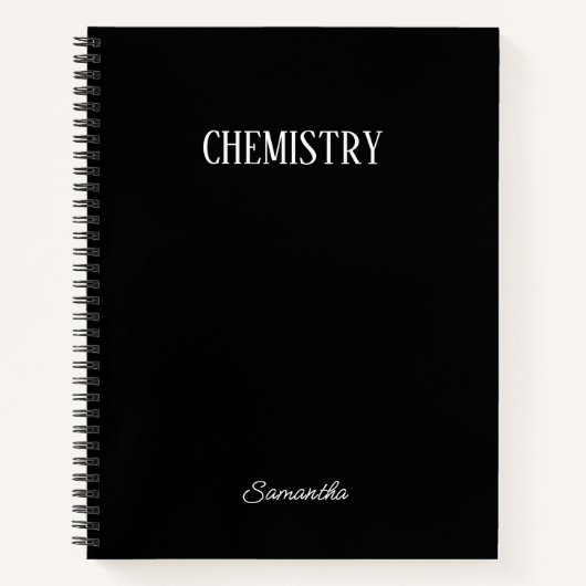 Chimie noire personnalisée Carnet d'objet (Devant)