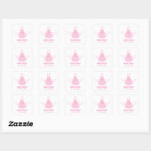 Chimie rose sucrée Stickers de mariage (Feuille)