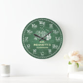 Chimie Science Chalkboard Horloge personnalisée (Maison)